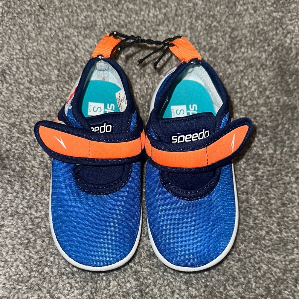 Speedo Kids Water Shoes - Blue and Orange